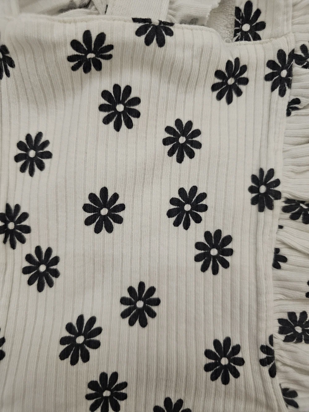 Cat & Jack Cream Floral Baby Romper